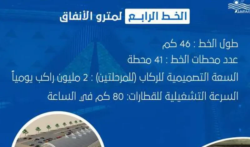 «القومية للأنفاق» تكشف الطاقة الاستيعابية للخط الرابع للمترو – أخبار مصر