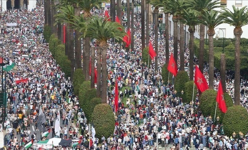 خلال يوم.. 114 مظاهرة في 58 مدينة مغربية دعما لغزة ضد الإبادة الإسرائيلية